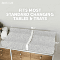 thumbnail image 6 of Jool Baby Soft Changing Pad + Washable Cover, Non-Slip - Fits Standard Changing Tables & Dressers (Wave Pattern, Gray), 6 of 7