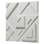Renwil Vector III Engineered Wood Wall Decor in Matte White