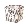 thumbnail image 5 of Tuvgenk Handles Dirty Laundry Basket 12.6*12.6*12.6in Gray Folding Storage Basket Dorm Carry Cloth Storage Bin, 5 of 5