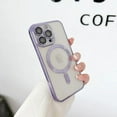 thumbnail image 1 of Fashion Plating Magnetic Soft Case For Magsafe For iPhone 15 14 Plus 13 12 11 Pro Max Wireless Charging Case With Lens Protector, 1 of 6