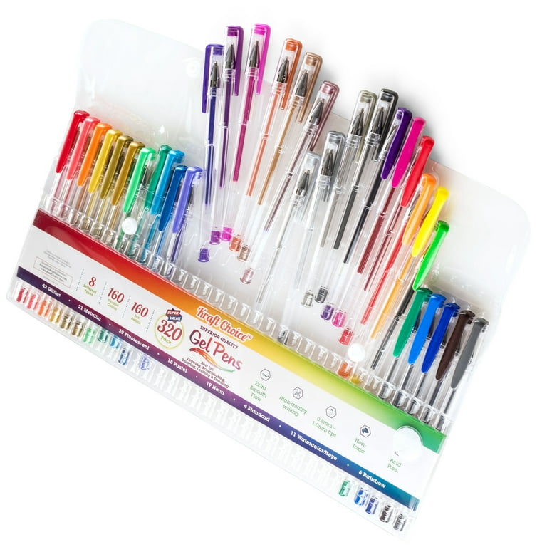 ZSCM 160 Pack Gel Pens Set Art Supplies Adult Coloring Books