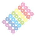 thumbnail image 4 of Bearachild Etiquetas de refuerzo de 4 piezas, conjunto de pegatinas con agujeros en forma de donut de fuerte viscosidad, patrón geométrico, Color Type1 NO1 Bearachild HA061316-06B, 4 of 6