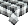 thumbnail image 3 of Black Tri Color Check Tablecloth 60x104", 3 of 3