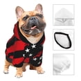thumbnail image 3 of Balery Nautical American Flag Sudadera con Capucha para Perros Pequeños – Ropa para Mascotas, Disfraz para Perros y Gatos, Ideal para Fiestas y Cosplay-XX-Large, 3 of 7