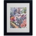 thumbnail image 2 of Trademark Fine Art "Flowers In the Forest" Canvas Art by Manor Shadian, Black Frame, 2 of 3