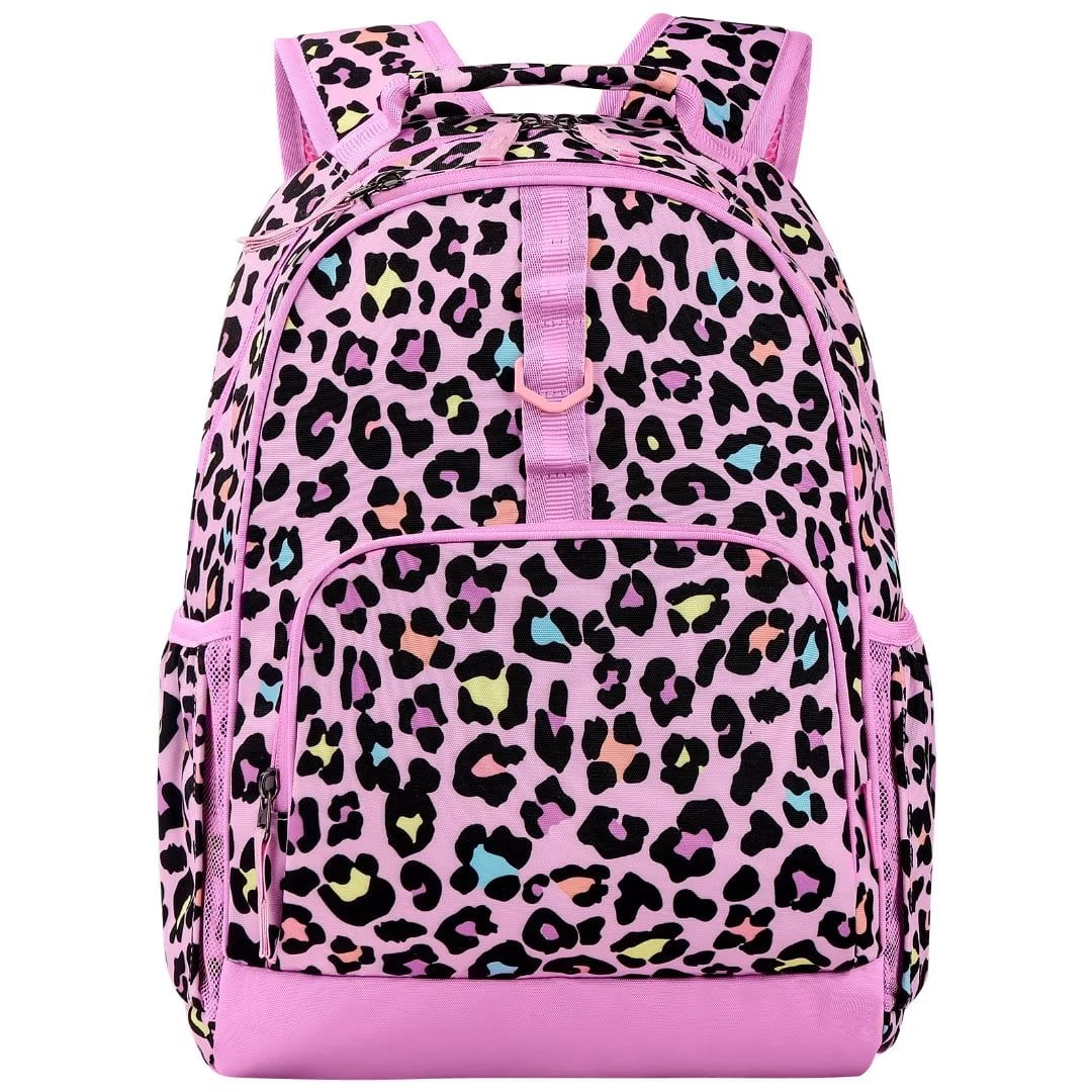 Choco Mocha Cheetah Lunch Box Kids for Girls Leopard-Pink