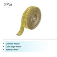 thumbnail image 3 of Uxcell 3Roll 3 Yards 8mm Self Adhesive Diamond Ribbon for  Arts & Crafts,Light Yellow, 3 of 6