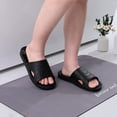 thumbnail image 6 of Comwarm Shower Shoes for Women Men, Quick Drying Lightweight Non Slip Pool Slides Slippers with Drain Holes, Black, 6 of 6