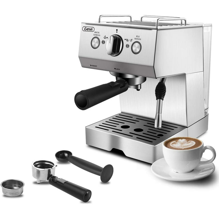 Barsetto Black Stainless Steel Single Serve Espresso Machine (1