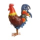 thumbnail image 1 of Gallo de hierro estatua del jardín, estatuilla animal Decoración para el hogar patio arte pollo escultura césped ornamento entrada Halloween valla, 1 of 9