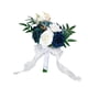 thumbnail image 2 of Ramo de novia,Porta ramos de novia con flores artificiales,Regalos de aniversario para la ceremonia de la novia y la dama de honor,Ramo de novia,decoración de flores de mano de novia,Flores de, 2 of 8