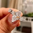 thumbnail image 3 of K-KED Women Gorgeous Marquise Cut Cubic Zircon Ring 925 Silver Delicate Jewelry Sz 6-10-7, 3 of 6
