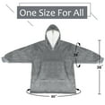 thumbnail image 6 of Solaris Oversized Sherpa, Unisex, Christmas Wearable Blanket Hoodie (Adult Women's Men's), 6 of 6