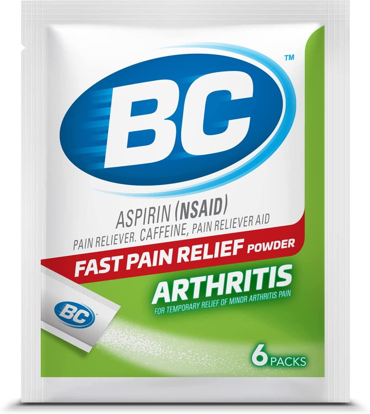 Bc Arthritis Formula Pain Reliever Powders 6 ea (Pack of 1)