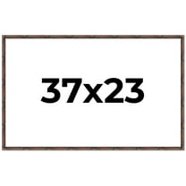 37x23 Frame Brown Bamboo with Dark Coffee/Walnut Finish | Solid Wood Picture Frame Width 0.75