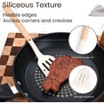 thumbnail image 4 of Kitchen Utensil Set, Kitchen Knife Set with Block & 11 PCS Cooking Utensils Set,Heat Resistant Silicone Utensils, 6 Piece Sharp Stainless Steel Chef Knives with Whisk and Cutting Board (White), 4 of 8