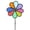 A, variant on Vibrant Rainbow Flower Wind Spinner – 8 Petals Durable Weather-Resistant Yard Art for Outdoor Garden Decoration