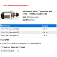 thumbnail image 2 of Idle Control Valve - Compatible with 1996 - 1999 Chevy K1500 1997 1998, 2 of 2