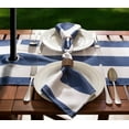 thumbnail image 6 of DII Nautical Blue Cabana Stripe Outdoor Table Runner With Zipper, 6 of 11