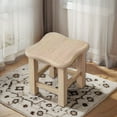 thumbnail image 4 of Ycandiee Bathroom Shower Stool, Solid Wood Bathroom Stool, Spa Chair, Small Shower Seat, Shower Footstool, Suitable for Bathroom, Indoor Or Outdoor Use (11.8" Long 11.8" Wide), 4 of 6