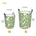 thumbnail image 3 of Sikiie Cute Frog Print Round Dirty Clothes Basket, Waterproof Standing Foldable Storage Basket, for Laundry Room, Bedroom, Bathroom Storage-Medium, 3 of 6