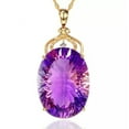 thumbnail image 5 of QQTDFG Fashion Purple Pendant Necklaces 925 Silver Gold Chain Women Wedding Jewelry-#1, 5 of 6