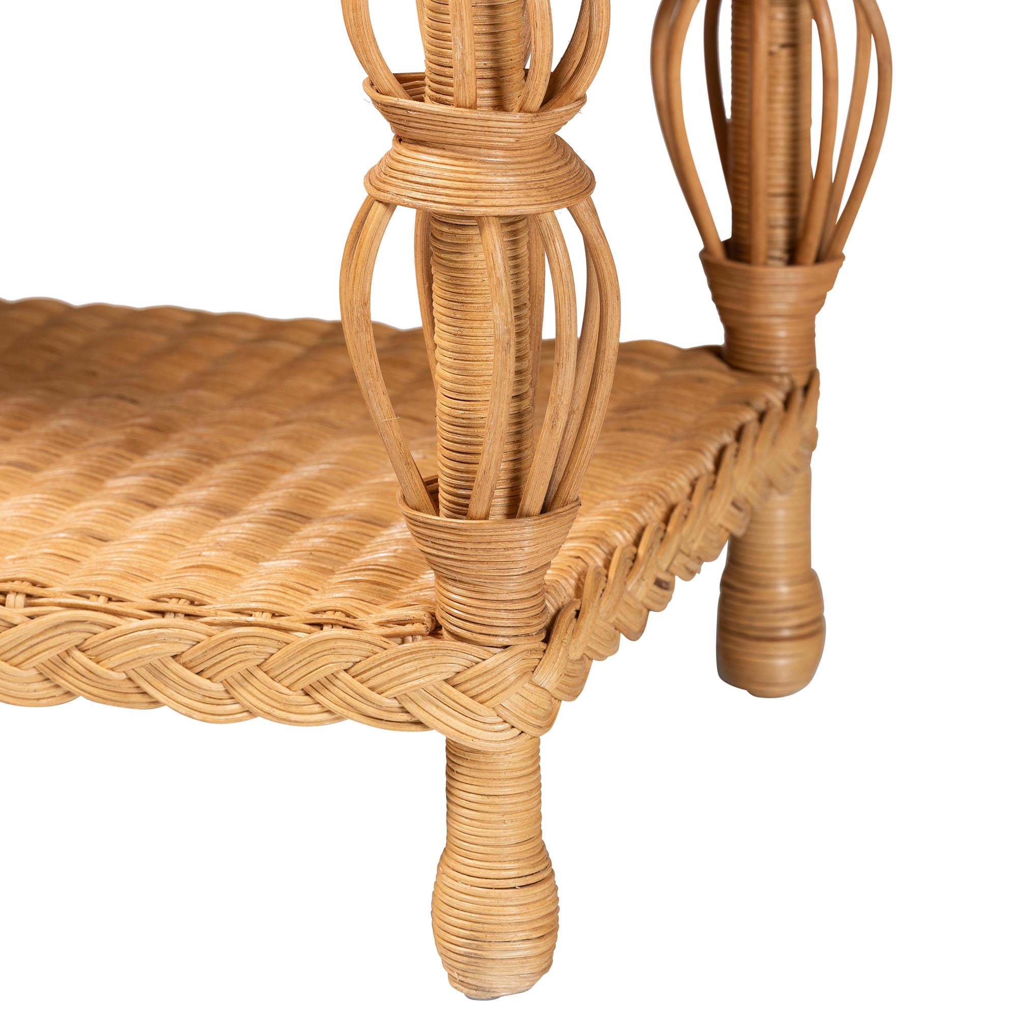 bali & pari Dolby Boho Console Table, Light Honey