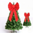 thumbnail image 2 of Red Velvet Christmas Bow Eco Friendly Holiday Ornament Home Decoration, 2 of 6