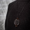 thumbnail image 4 of Maria Foldable Round Tortoise Shell Black Cord, Neckglasses Pendant, Reading Glasses, Convenient, Superior Chain, Discreet, Easy Care - 3.00 - Tortoise Shell, 4 of 6