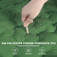 thumbnail image 4 of Topchances Camping Sleeping Pad, Lightweight Camping Mat with Pillow Built-in Foot Pump Inflatable Sleeping Pad for Outdoor Backpacking Hiking Traveling, Tent (Green+Gray), 4 of 8
