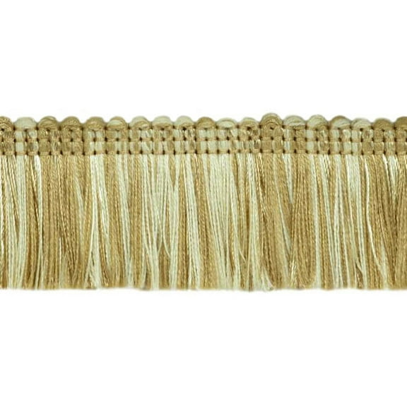 1 3/4" (4cm) Long Noblesse Collection Beautiful Brush Fringe Trim # 0175HB,, White Sands #4001 (White Ivory, Cream Ivory, Light Beige) Sold By The Yard (36"/3 ft/0.9m)