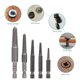 thumbnail image 5 of EeaseMX 5 extractores de tornillos dañados de acero, herramientas para quitar pernos rotos, extractor de machos pelados, 5 of 8