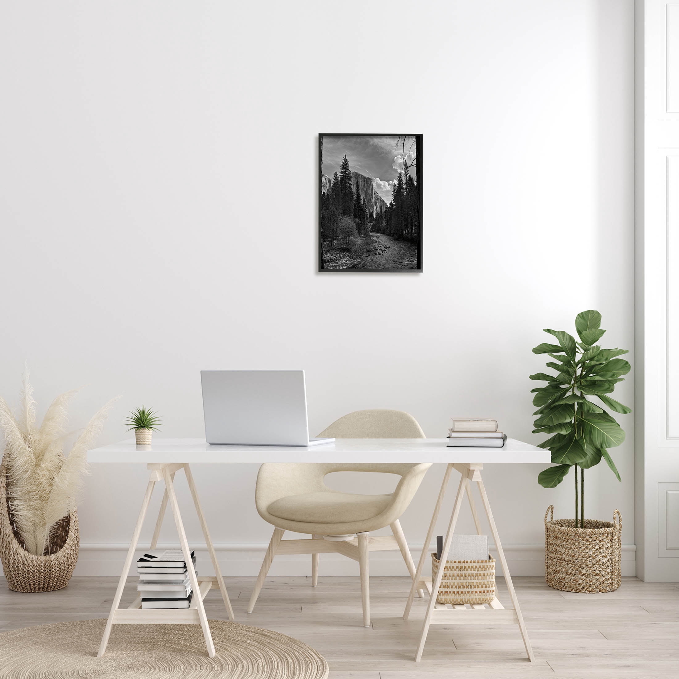 Stupell Industries Yosemite Park Nature Scenery Photograph Black Framed Art Print Wall Art, Design by Andre Eichman