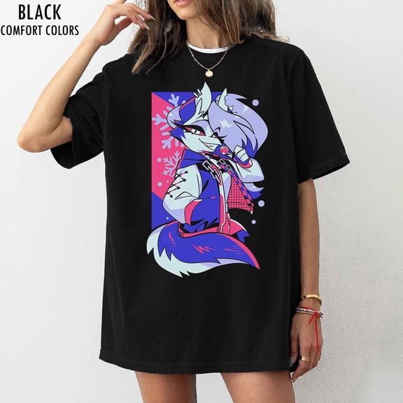 Loona Cozy Winter Shirt, Hellaverse T-Shirt, Hazbin Hotel, Helluva Boss, Gift for Fans, Comfort Colors Unisex Tee