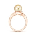thumbnail image 2 of ANGARA Golden South Sea Cultured Pearl and Diamond Loop Ring in 14K Rose Gold for Women | June Birthstone, Birthday, Anniversary, Jewelry Gift for Women | Pearl Ring, 2 of 8