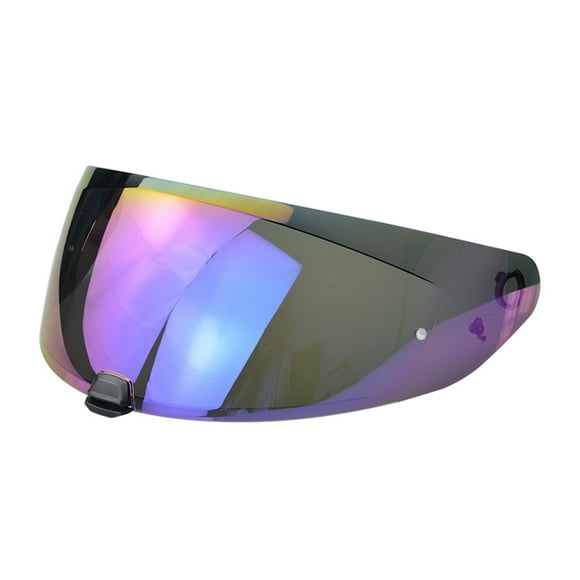Visière de Casque de Remplacement pour Casque PC pour HJC i70 et i10 - Anti-UV, Anti-Buée, Anti-Rayures, Lentille de Moto avec Protection contre le Vent/la Pluie - Installation Facile, Conception à Rabat, Plusieurs Options de Couleur (Doré/foncé
