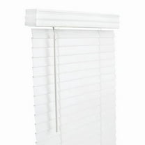 Living Accents 5005757 Faux Wood 2 in. Cordless Mini-Blinds, 30 x 60 in. - White