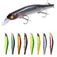 thumbnail image 1 of Soidarity Señuelo artificial Swimbait Hook Hard Bait 3D Eyes Señuelo de hundimiento lento Crankbait Aparejos de pesca, Tipo B Pescar mi, 1 of 6