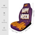 thumbnail image 2 of Happy Halloween Pumpkins Background Car Seat Cover Set Auto Front Bucket Cushion Protect Accessories 2 Piece, 2 of 6