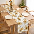 thumbnail image 3 of Table Runner 72 Inches Long for Kitchen Dining, Yellow Spring Floral Dresser Scarf Farmhouse, Dining Table Decorations for Wedding/Parties, Elegant Flowers Summer Botanical 14 x 72 In, 3 of 8