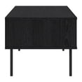thumbnail image 5 of Kris & Ally Evander Black Fluted Engineered Wood Contemporary Indoor Coffee Table with Metal Legs and Storage, 5 of 9