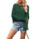 thumbnail image 2 of Suéter de Mujer de Otoño, Cuello Redondo, Tipo Murciélago, Estilo Pullover Verde XL, 2 of 7
