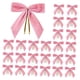 thumbnail image 3 of 24 adornos navideños con forma de corona de lazos, versátiles y decorativos. Rosa, 3 of 9