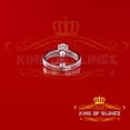 thumbnail image 5 of King of Bling's 925 Sterling White Silver 1.00ct Cubic Zirconia Oval Luxury Womens Ring Size 7, 5 of 11