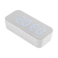 thumbnail image 5 of Alarm Clock Bluetooth Speaker High Volume Multifunctional Portable Mini Wireless Speaker for Outdoor and Home White, 5 of 15