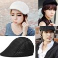 thumbnail image 3 of harmtty Unisex Fashion Duck Mesh Sun Flat Cap Golf Beret Newsboy Cabbie Baseball Hat,Grey, 3 of 8