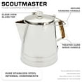 thumbnail image 3 of COLETTI Scoutmaster Coffee Percolator Camping - Campfire Coffee Pot - Camping Coffee Pot— The Ultimate Camping Coffee Maker [24 Cup], 3 of 8