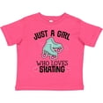 thumbnail image 3 of Inktastic Just a Girl Who Loves Skating Girls Toddler T-Shirt, 3 of 5