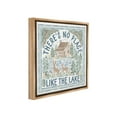 thumbnail image 4 of Stupell Industries No Place Like Lake Landscape Painting Brown Floater Framed Canvas Art Print Wall Art, 18 x 18, 4 of 10