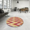 thumbnail image 4 of Ahgly Company Machine Washable Indoor Rectangle Transitional Grapefruit Red Area Rugs, 8' x 12', 4 of 7